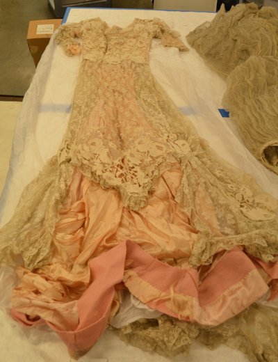 Dress Made of Lace Purchased at the Belgian Exhibit at the 1904 World